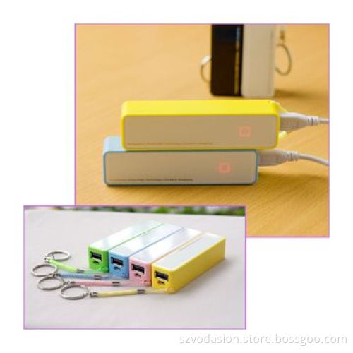 Promotional gift lipstick design mobile power bank with 2600mAh battery capacity